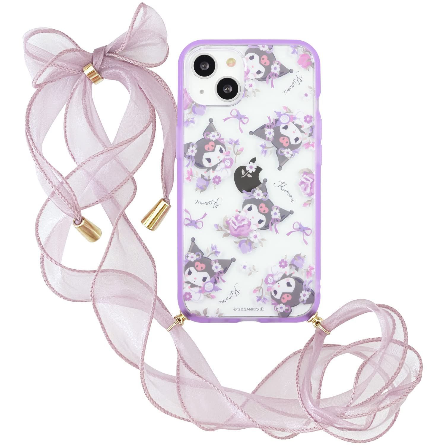 【在庫処分】Ribbon iPhone13(6.1インチ)対応ケース Loop IIIIfit クロミ サンリオキャラクターズ SANG-195KU グルマンディーズ