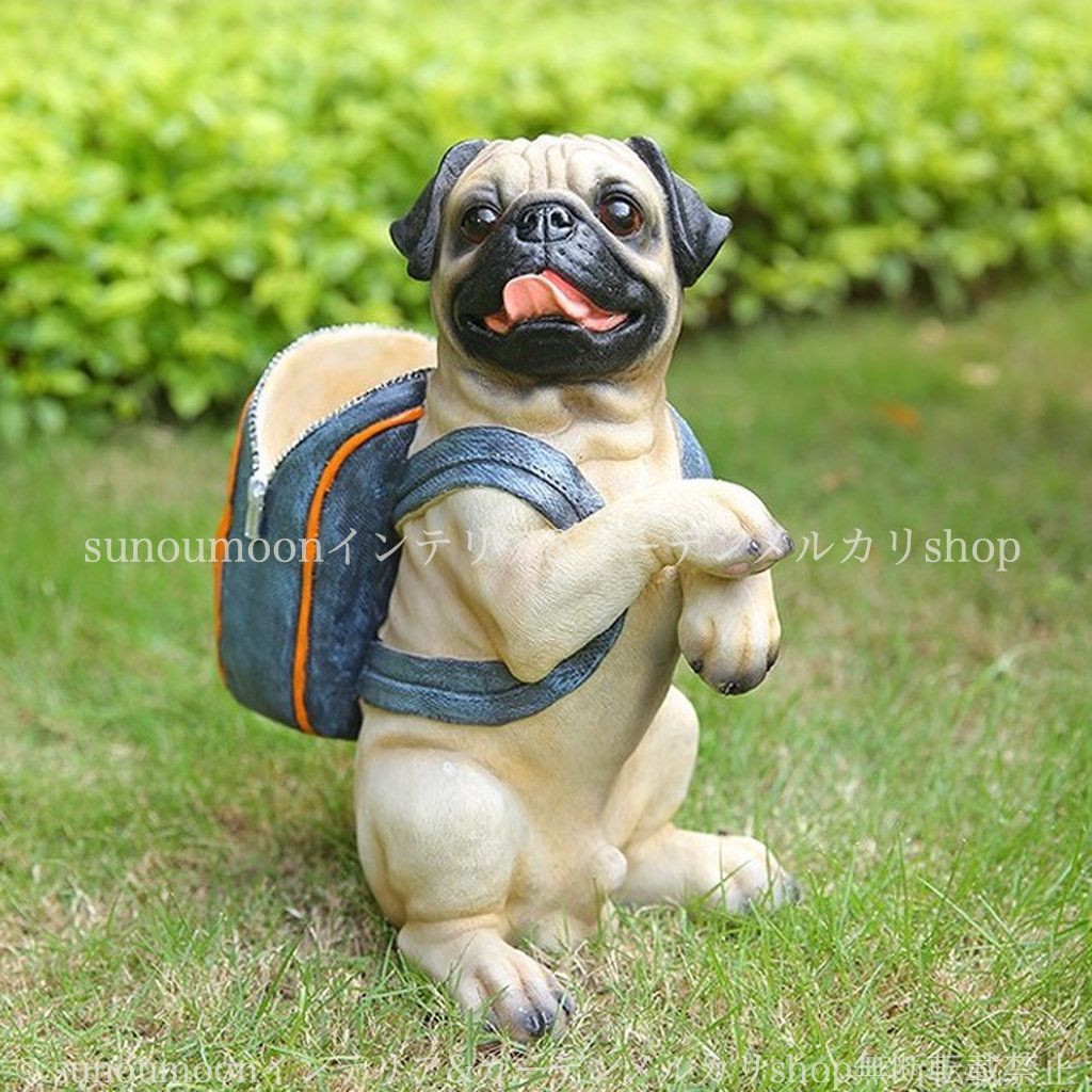 イヌ 雑貨 犬 ガーデンインテリア いぬ ガーデニング 庭の装飾 ガーデン雑貨 リュックサック 動物 おしゃれ お洒落 ガーデン 置物 ガーデンオブジェ 樹脂 かわいい インテリア ガーデンオーナメント 8-14
