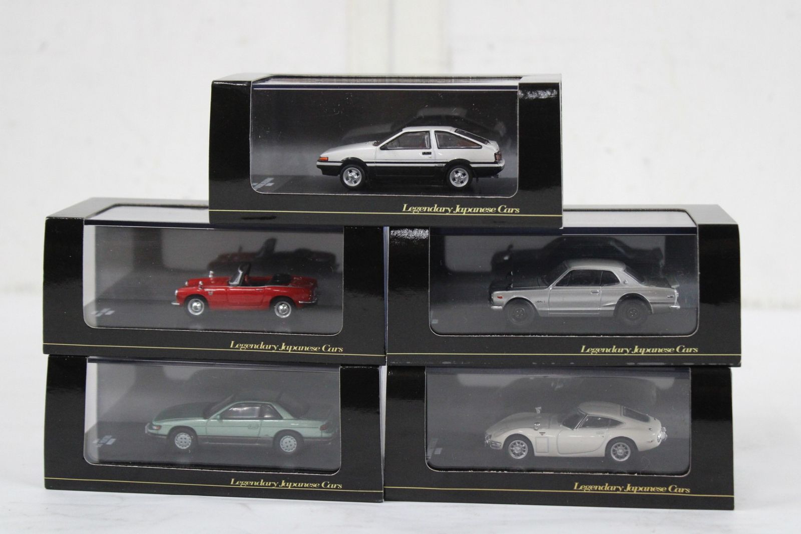 未使用 デアゴスティーニ 日本の名車コレクション 74台セット 車
