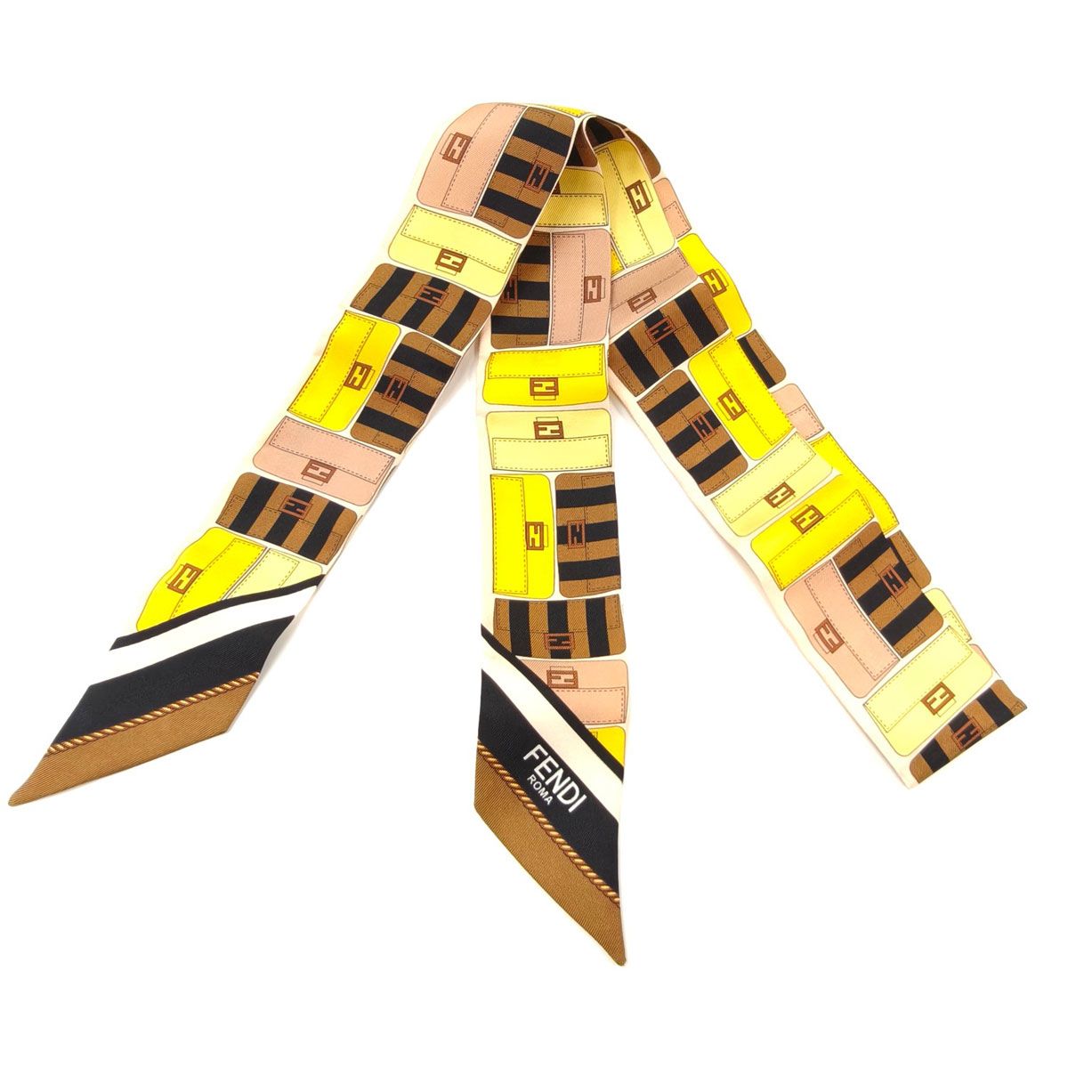 FENDI フェンディ ラッピー バンドゥ バゲットモチーフ シルク