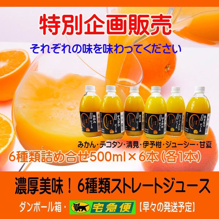 【大三島いろいろ】特売！6種類詰合せジュースで色々な味を味わってください 大三島いろいろ】特売！6種類詰合せジュースで色々な味を味わって