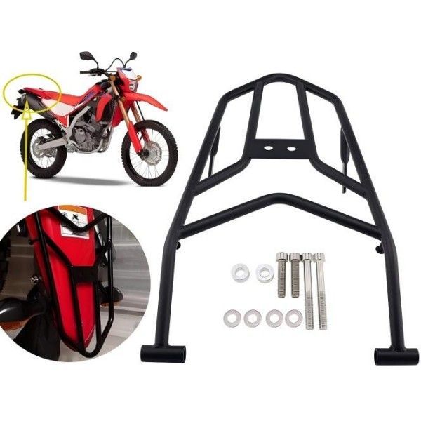 Honda CRF250 CRF250L CRF250M CRF250 Rally バイク用リアブラケットカーゴサポートラックブラケットカーゴテールラックカスタムパーツに適合