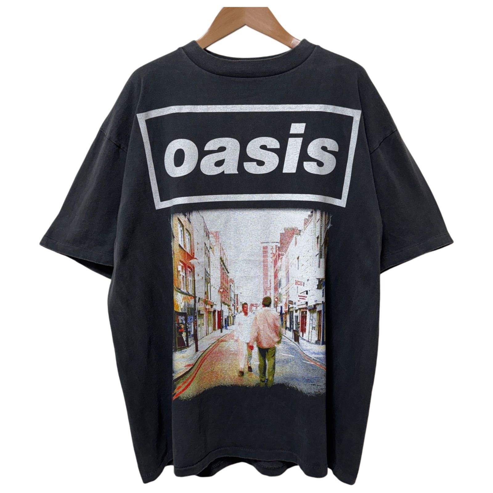 オアシス Tシャツ XLサイズ ブラック オニータ ONEITA バンド T