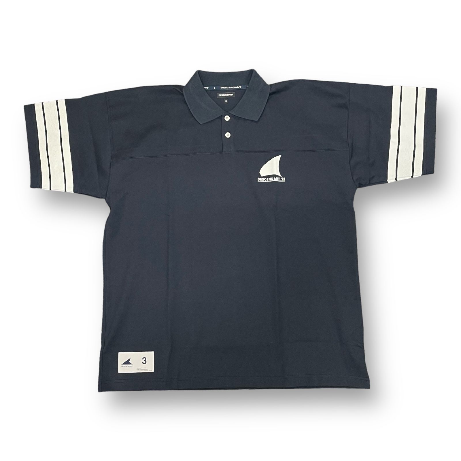 定価24200円 新品 DESCENDANT 23SS GENNAKER POLO SS ポロシャツ 