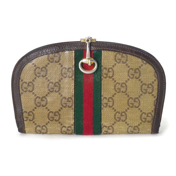 OLD Gucci クリスタルGG シェリーハーフムーン財布（茶） - メルカリ