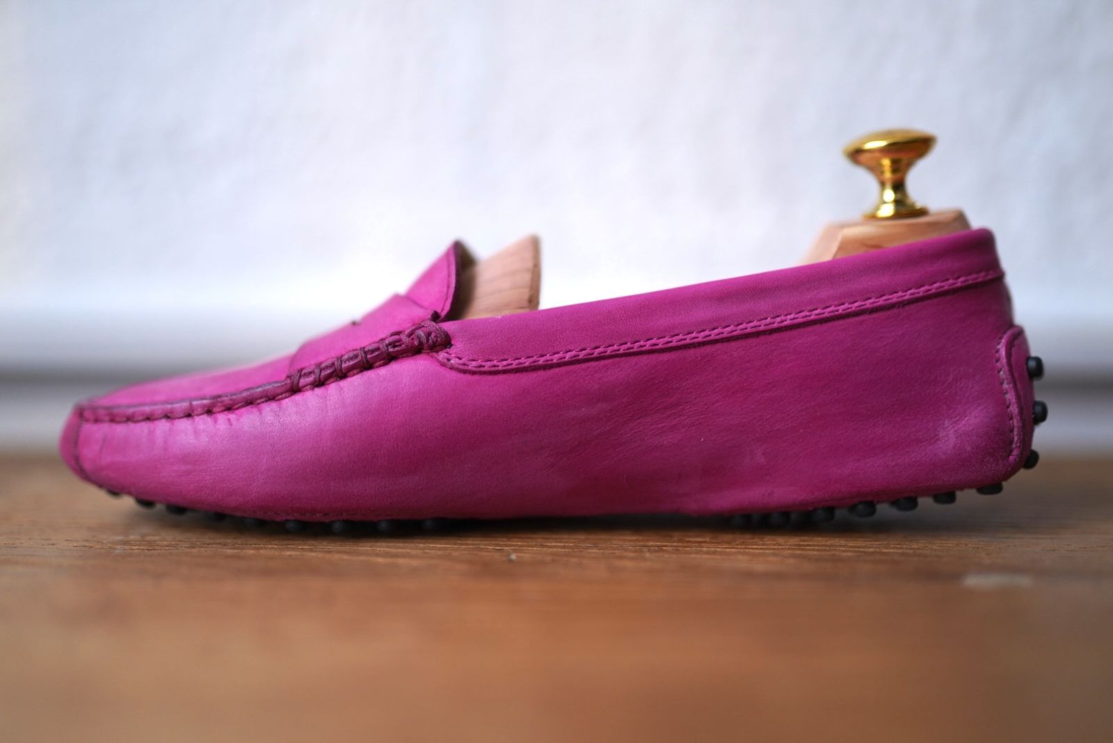 TOD'S スエード ピンク ローファー Tod's スエード ローファー | ピンク | FARFETCH JP