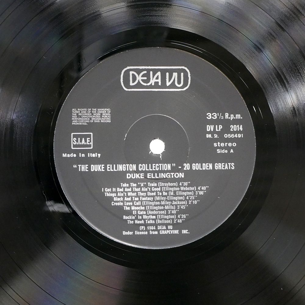 イタリア盤 DUKE ELLINGTON/20 GOLDEN GREATS/DEJAVU DVLP2014