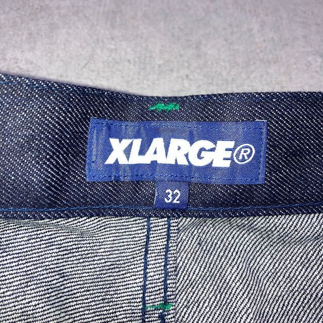 XLARGE エクストララージ セルビッジデニム バックプリント 32インチ 