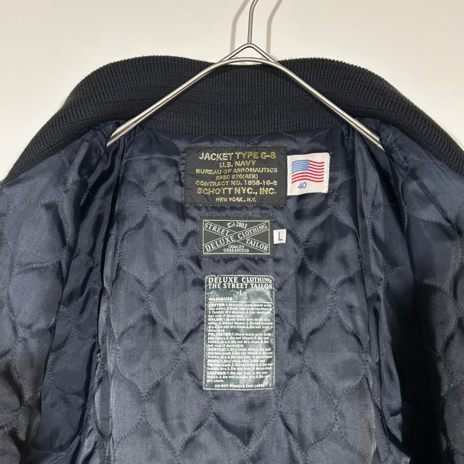 NASA MA-1 フライトジャケット 紺 NASA Apollo II フライトジャケット