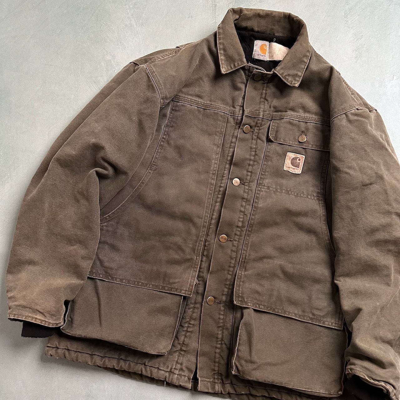 80s~90s USA製 Carhartt カーハート ダック地 ワークジャケット 80s~90s USA製 Carhartt カーハート ダック地 ワークジャケット