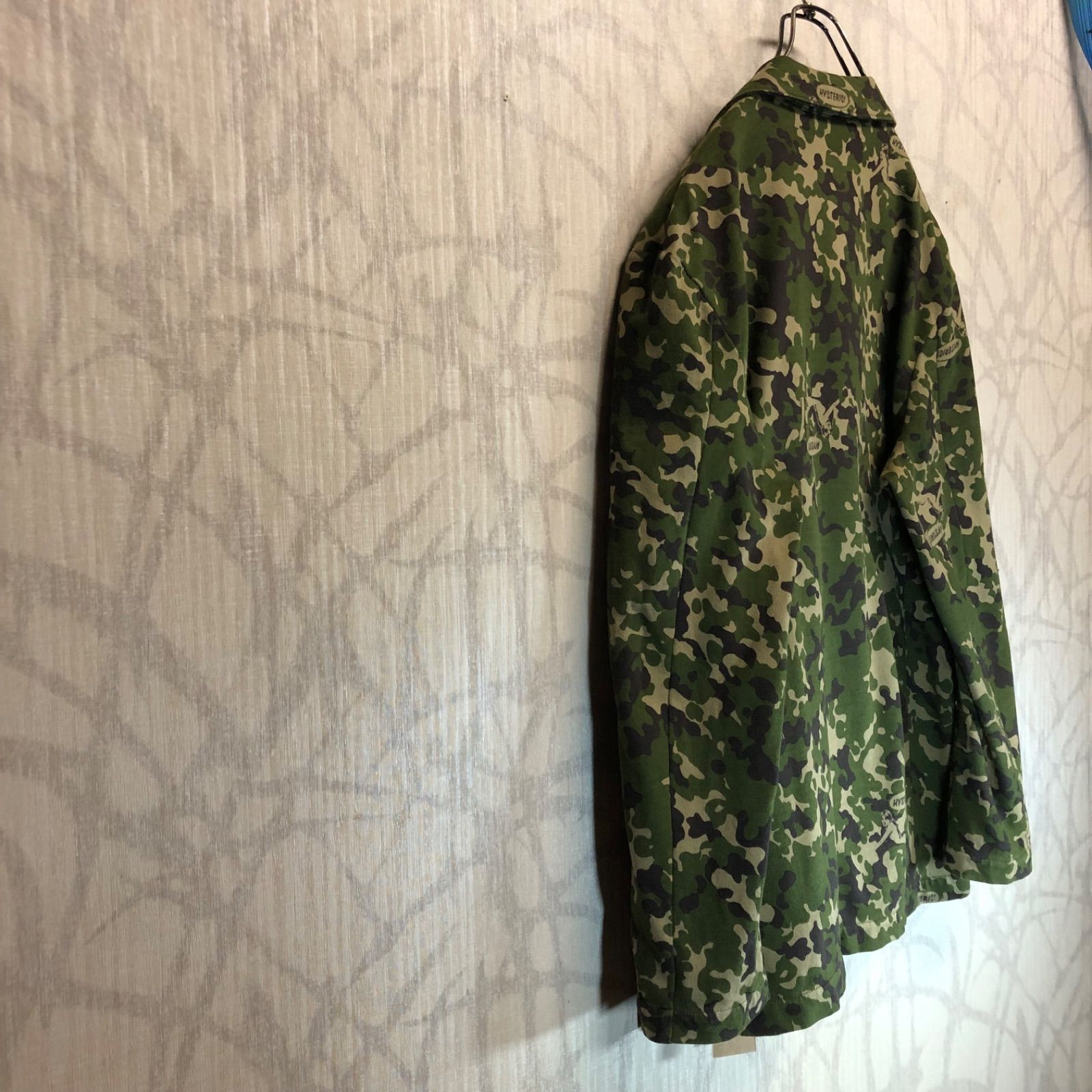 ヒステリックグラマースカルカモフラージュ柄ミリタリージャケット ヒステリックグラマースカルカモフラージュ柄ミリタリー