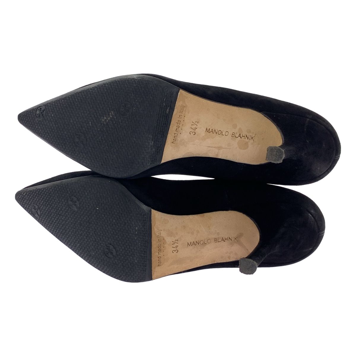 マノロブラニク BBFLAT スウェードレザーポインテッドトゥフラットシューズ マノロブラニク BBFLAT スウェードレザーポインテッドトゥフラット