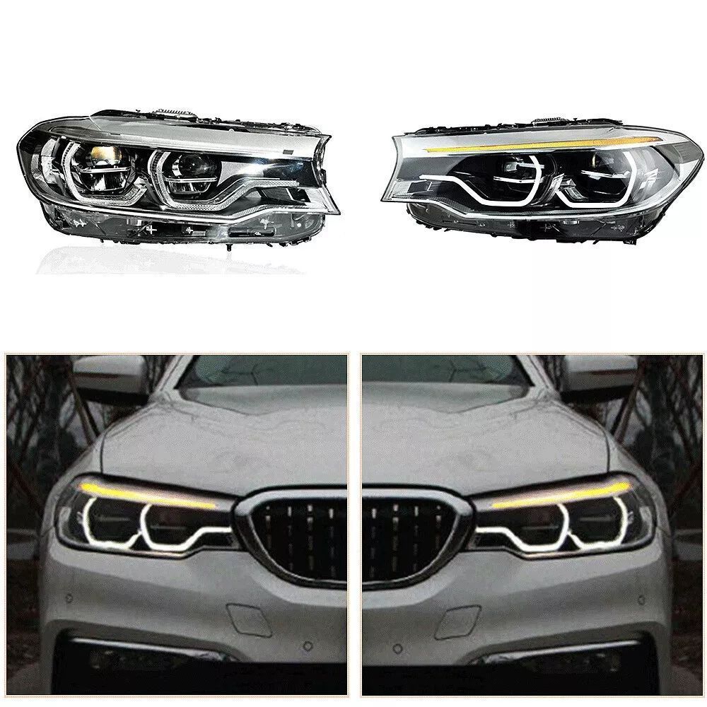 2018-2025 BMW 5シリーズ G30 G38 G31 対応 LEDヘッドライト 一対セット 封閉式 高輝度 自動車パーツ