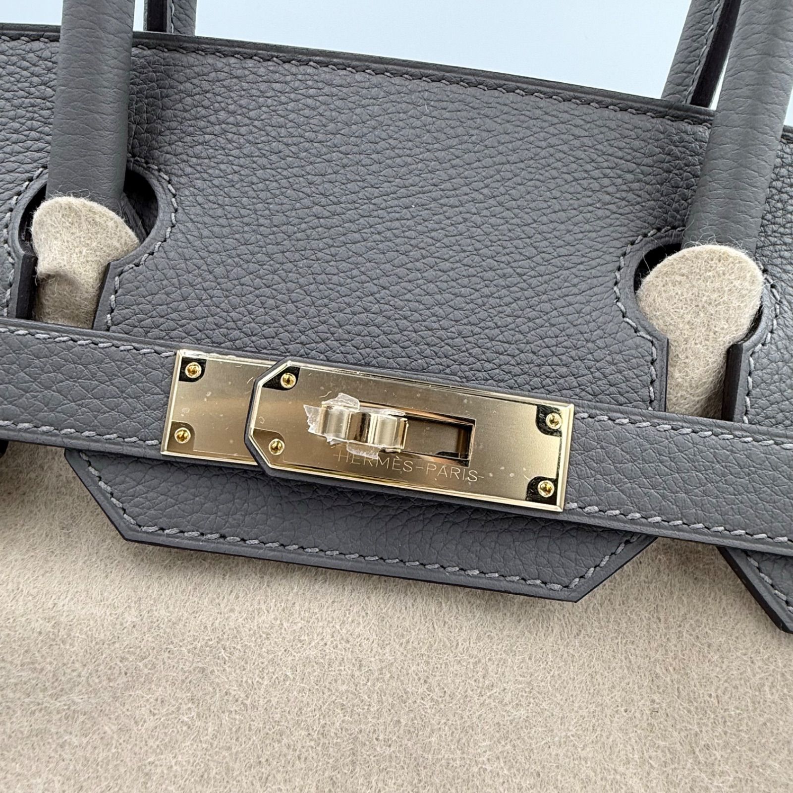 エルメス バーキン 30 未使用品 トゴ グリミスティ シャンパンゴールド 