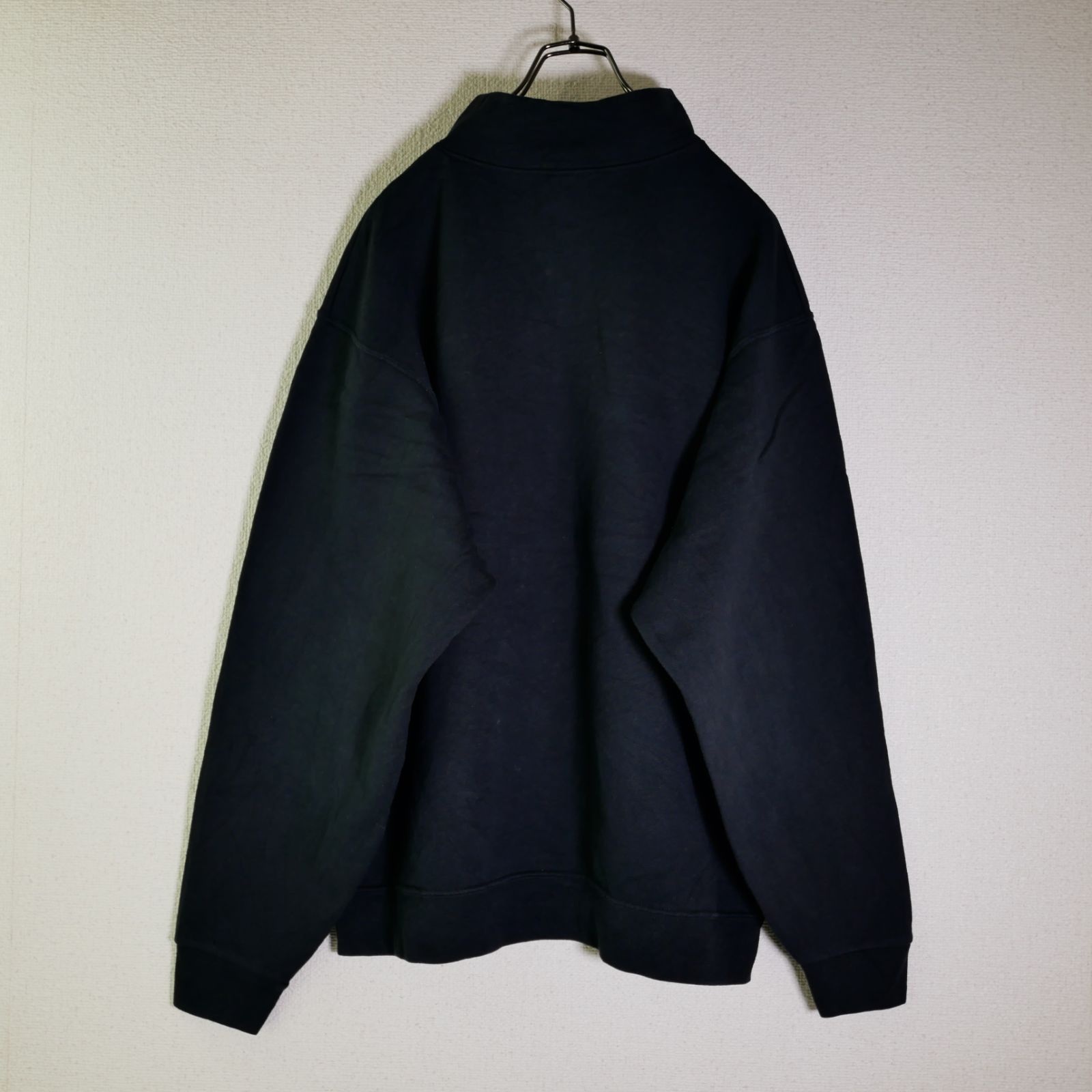 JERZEES NUBLEND 90s BLACKカラー HALF ZIP ビックSWEAT SHIRT‐L - メルカリ