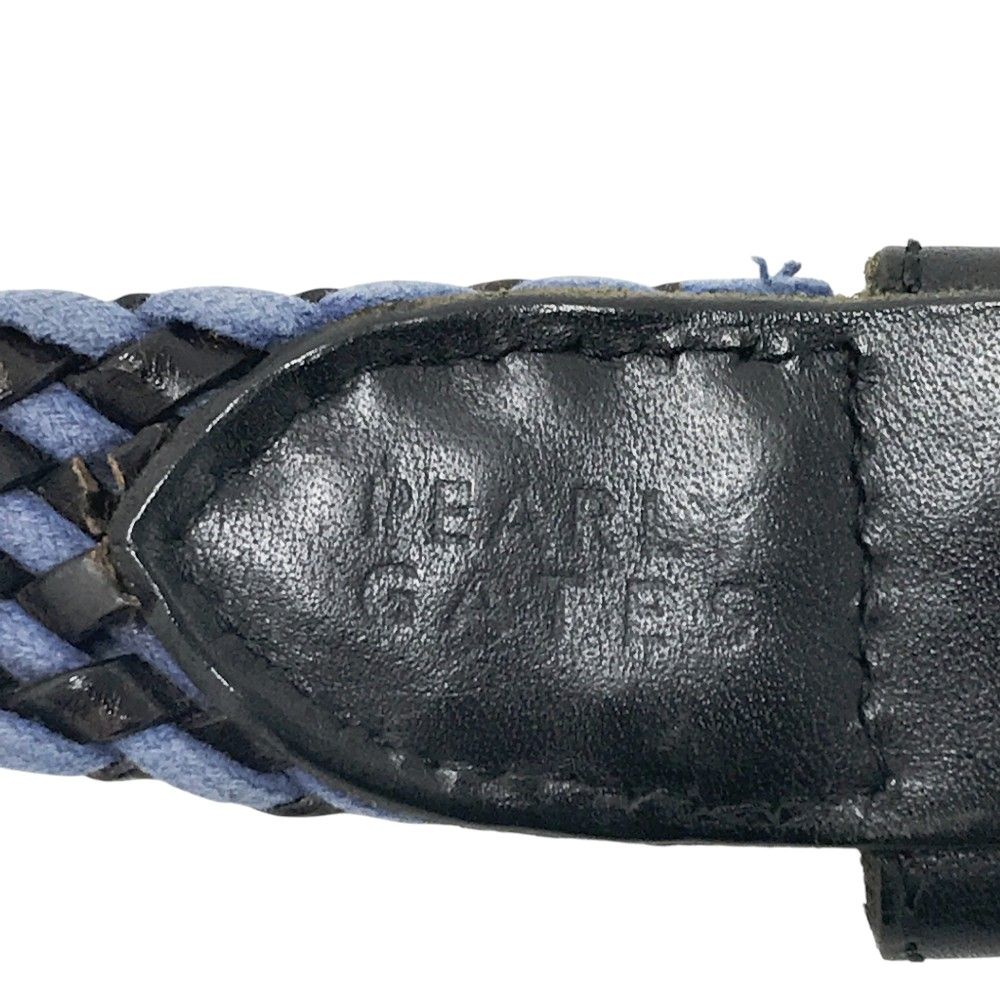 PEARLY GATES パーリーゲイツ レザーメッシュベルト ブルー系