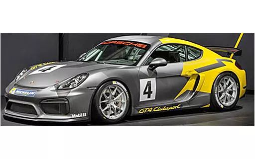 ミニカー　1/43 ポルシェ ケイマン GT4 クラブスポーツ ポルシェ テストカー WEISSACH 2016 MICHELIN #4(グレー×イエロー) [437166104] 中古】ミニカー 1/43 ポルシェ ケイマン GT4 クラブスポーツ