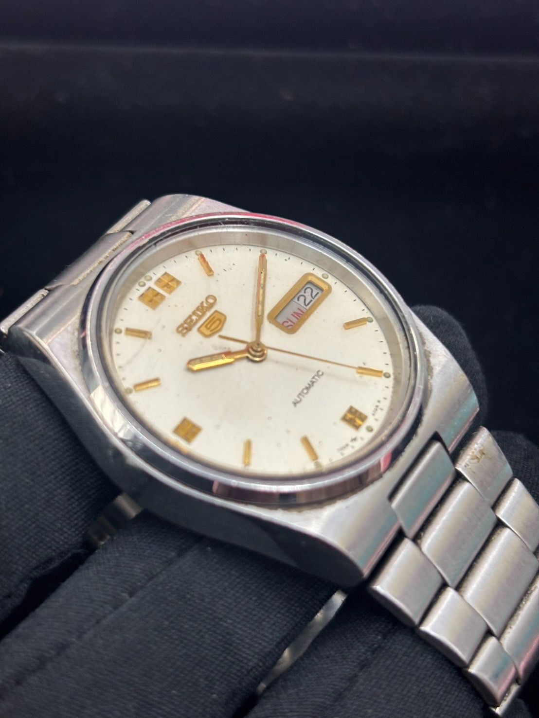廃盤・希少】SEIKO 5セイコー5自動巻き 7S26-0500オールゴールド 