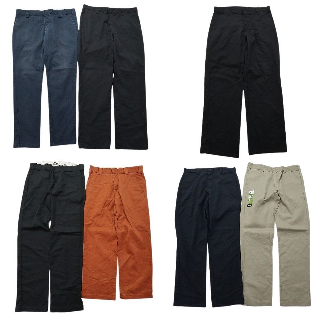 古着卸 まとめ売り ディッキーズ Dickies パンツMIX 7枚セット メンズ 34 |36 ワークパンツ デッドストック ストレート 古着 NB9731