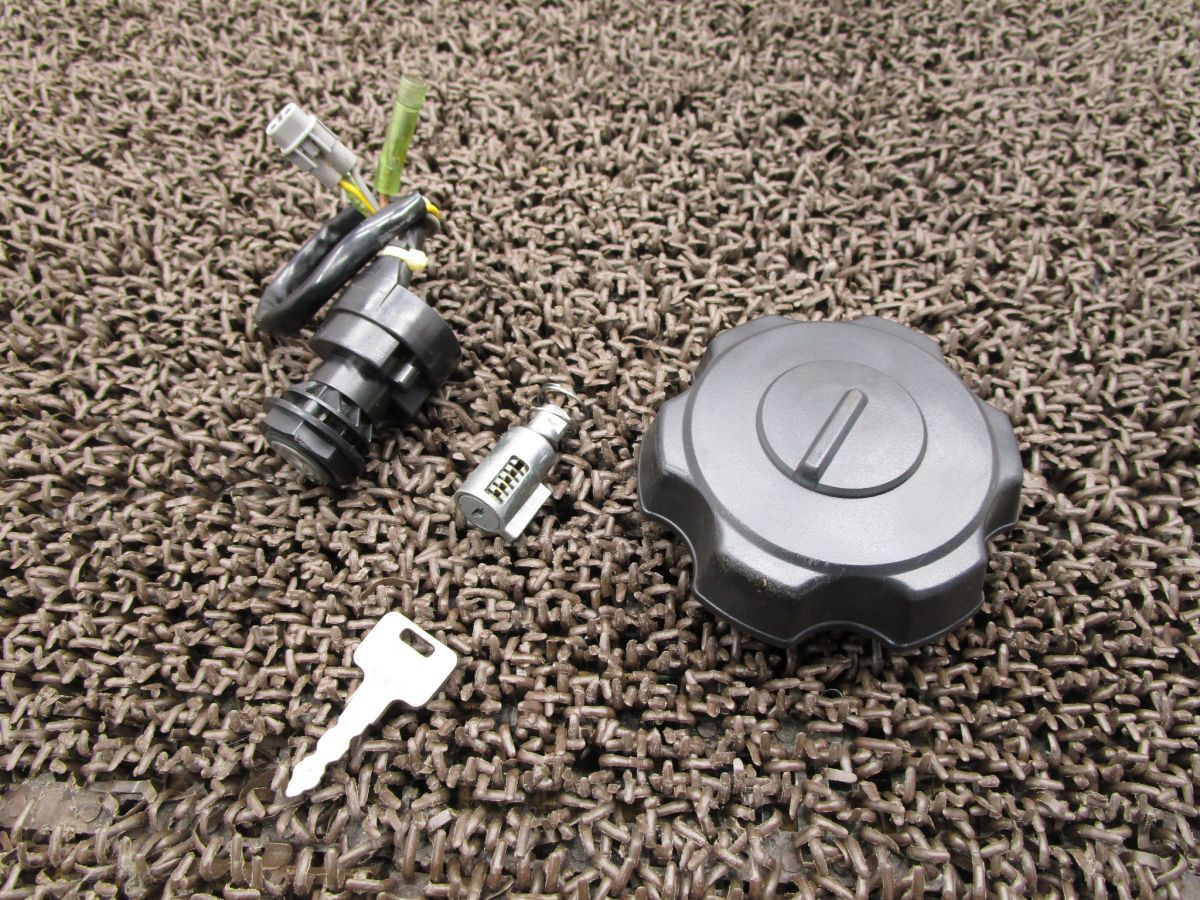 KDX220SR メインキーセット A6872 タンクキャップ DX220B カワサキ キャブ車