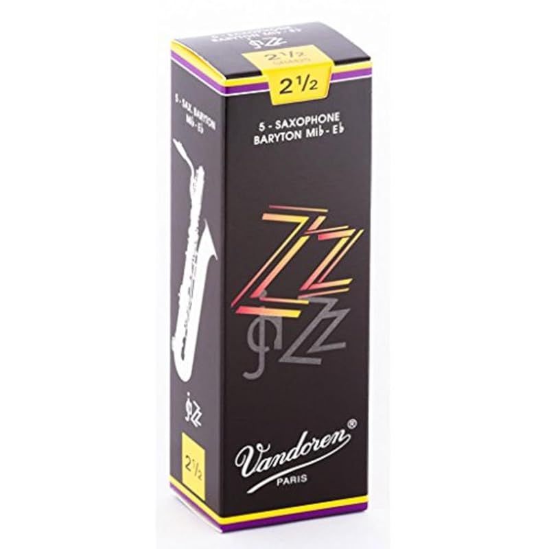 バンドーレン バリトンサクソフォンリード ズィーズィー ZZ 硬さ 2-1|2 5枚入 0