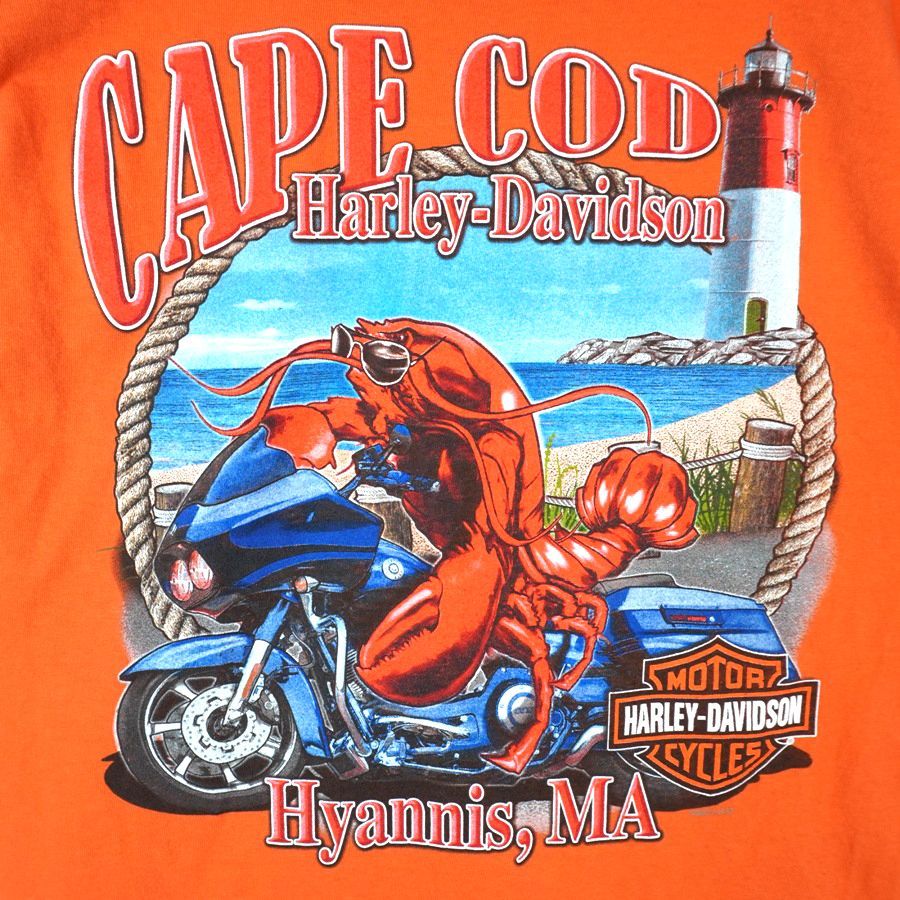 ハーレーダビッドソンHARLEYDAVIDSON半袖Tシャツ胸ポケTバイクT