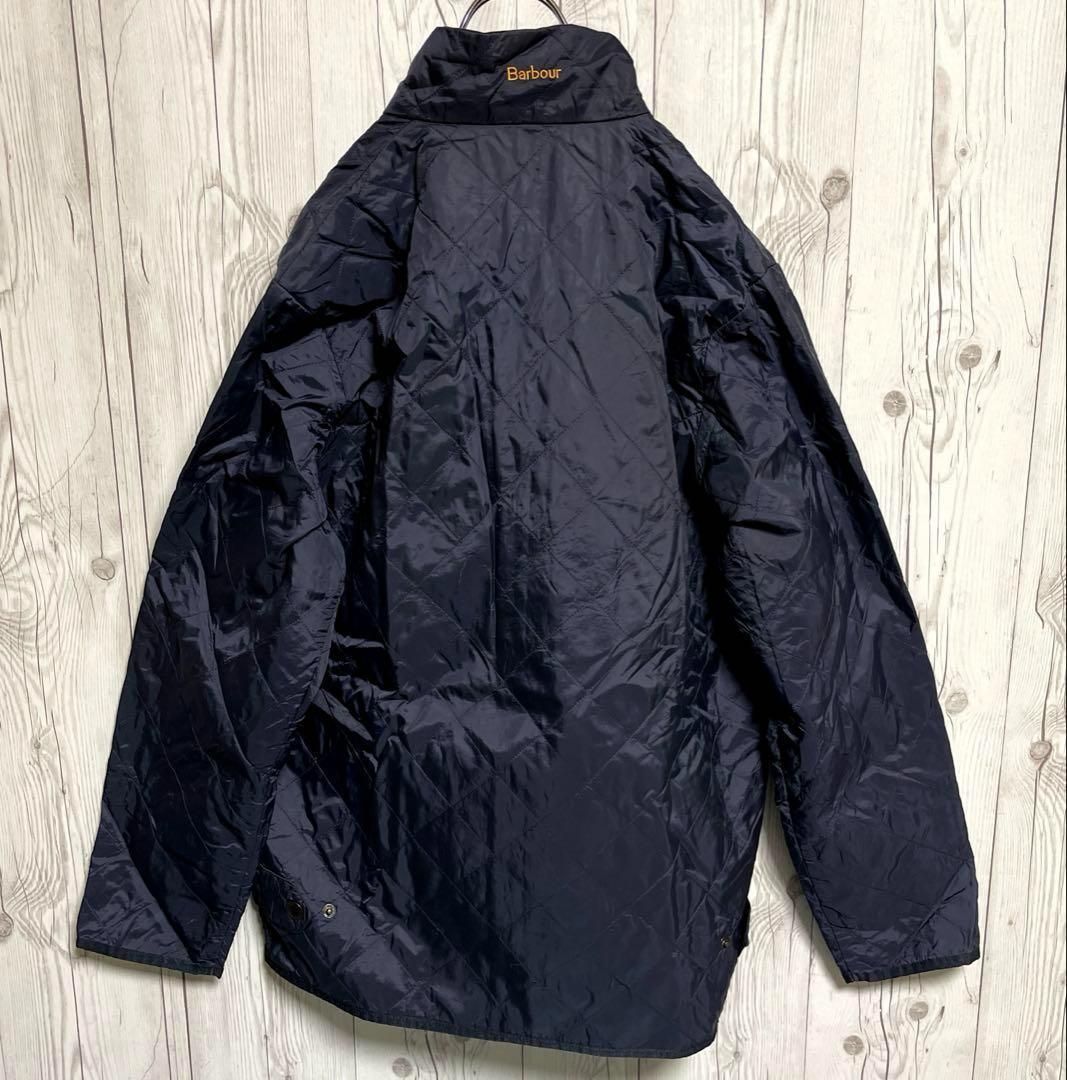 Barbour ネイビー　ライトブルゾン Barbour バブアー ライトブルゾンジャケット フルジップ