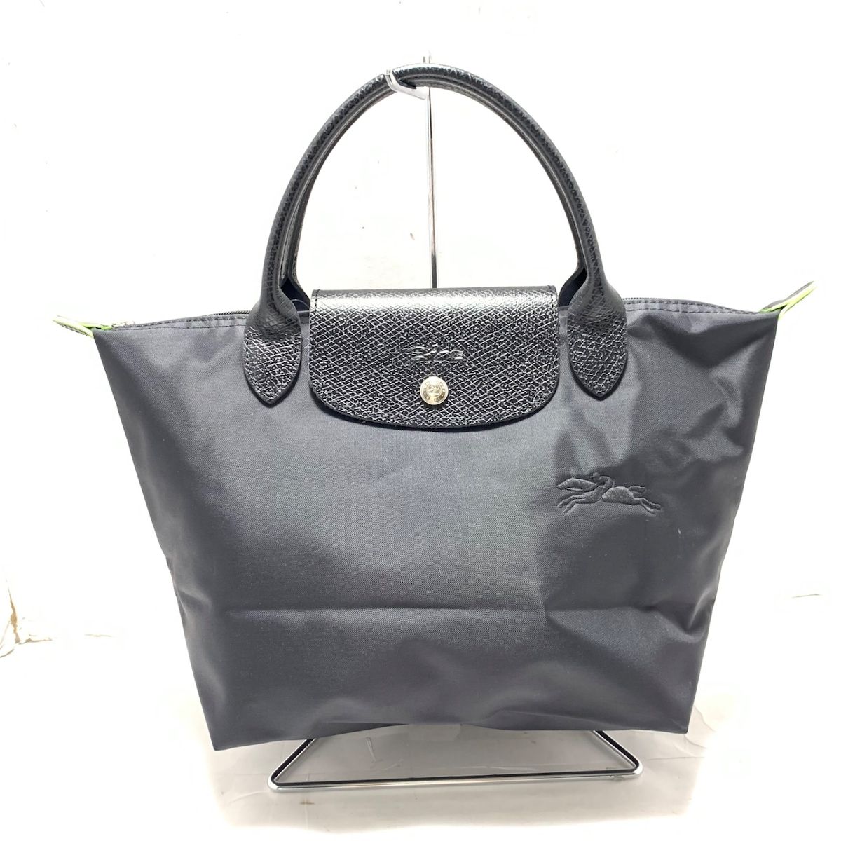 LONGCHAMP(ロンシャン) ハンドバッグ美品 ル・プリアージュネオ 黒 折りたたみ レザー - メルカリ