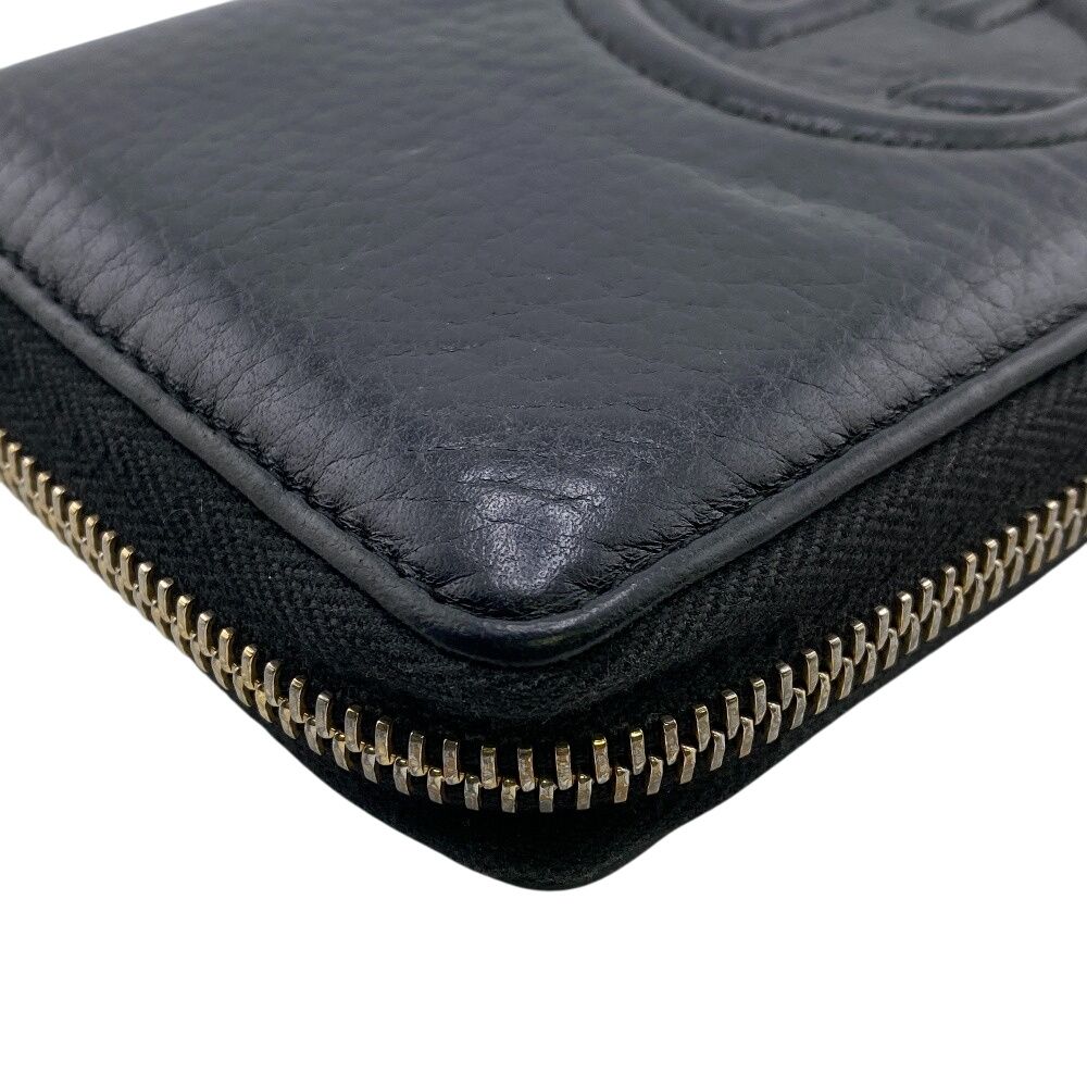 グッチ　ソーホー　長財布　ラウンドファスナー　インターロッキング　ブラック GUCCI グッチ 財布 ソーホー ジップアラウンドウォレット