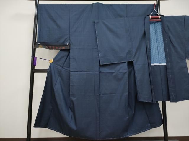 平和屋着物□極上 男性 本場大島紬 アンサンブル キングサイズ