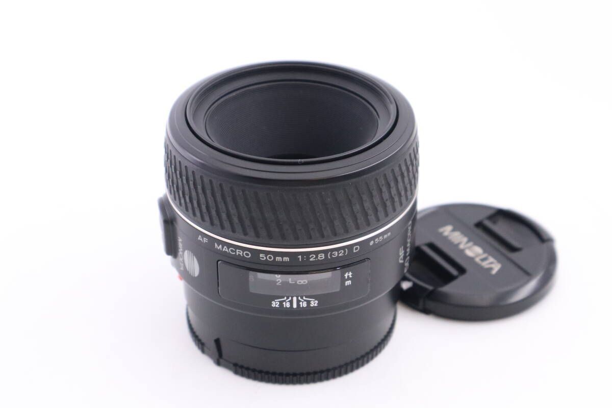 MINOLTA AF MACRO 50mm F2.8 D ブラック AFレンズ ミノルタ (f04990