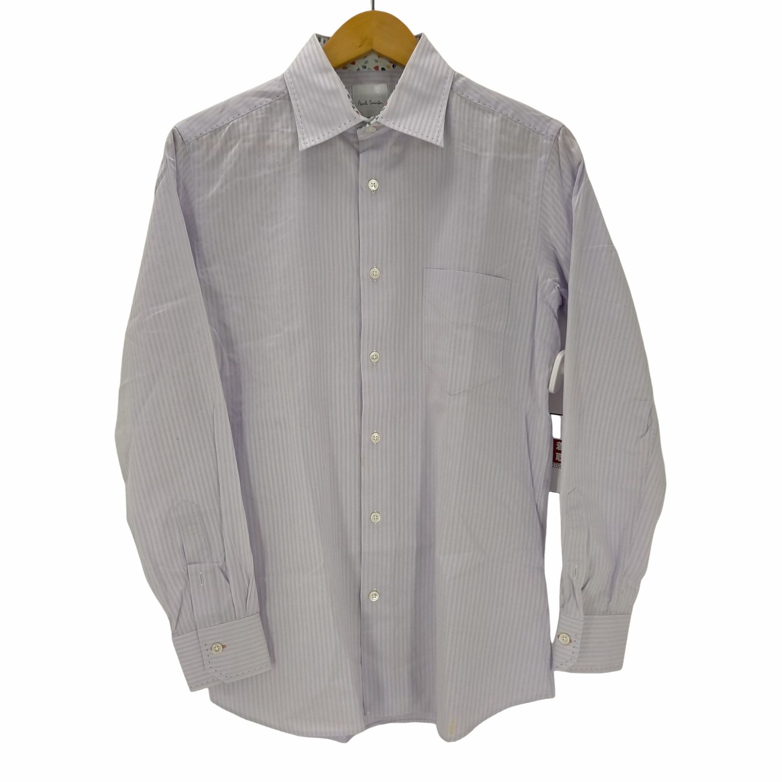 ポールスミス Paul Smith 襟裏 花柄 ストライプ 長袖シャツ メンズ import:M