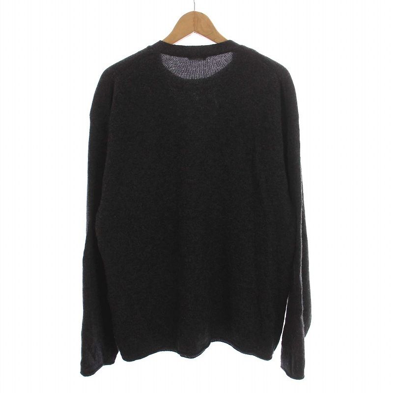 ブランワイエム Blanc YM CASHMERE WOOL ENSENBLE PULLOVER KNIT カシミヤ ウール プルオーバー ニット フェイクレイヤード カーディガン風 長袖 M グレー BL-22A-CWEP YM