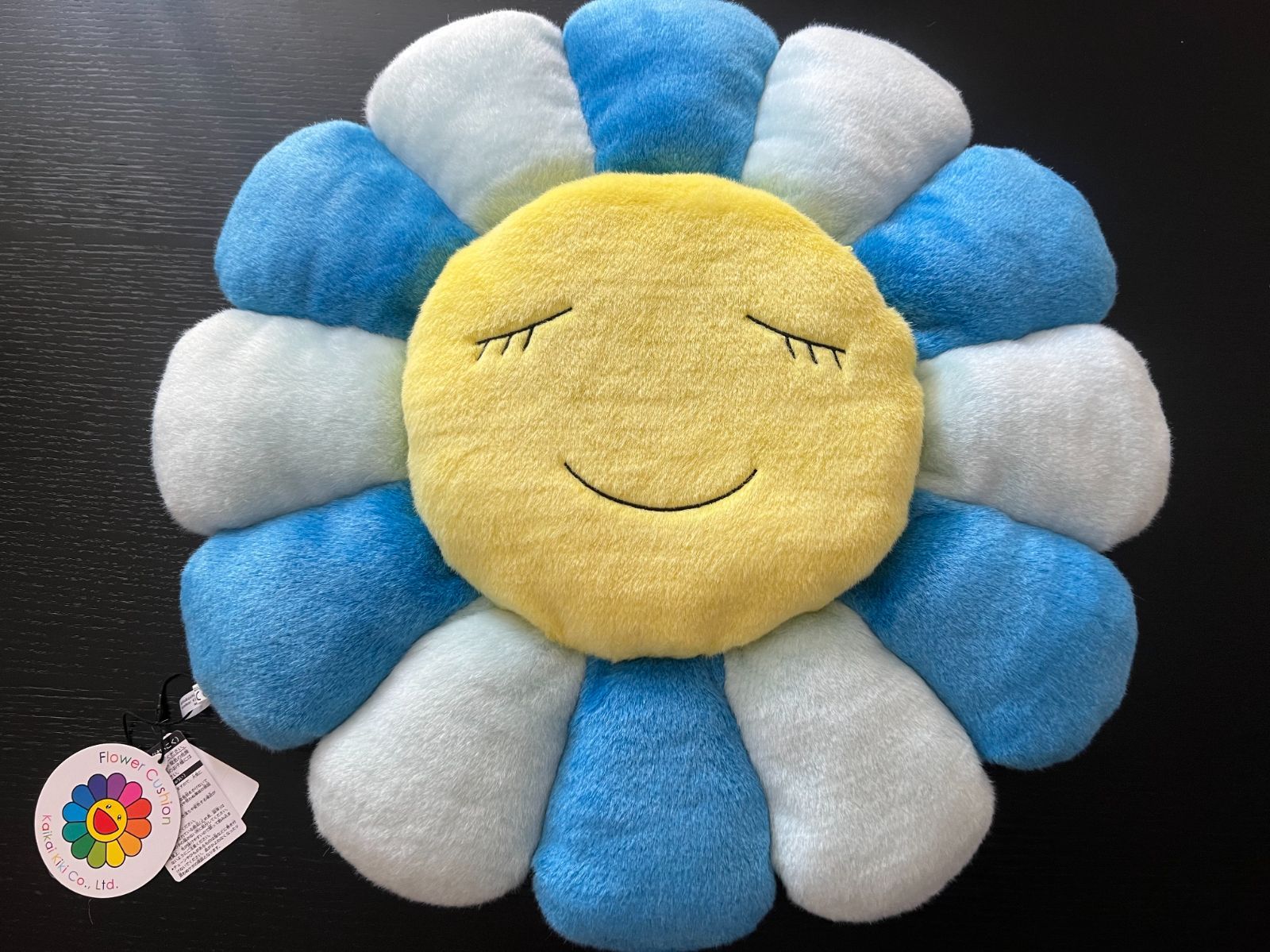 村上隆 Flower Cushion 60cmブルーお花クッション - www.ecotours-of