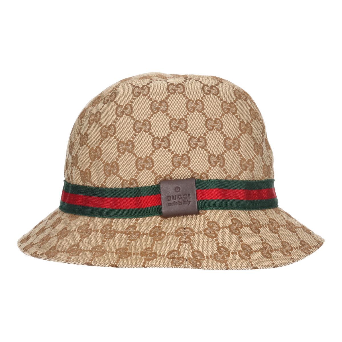 中古】 GUCCI グッチ GGキャンバス シェリーライン バケットハット M