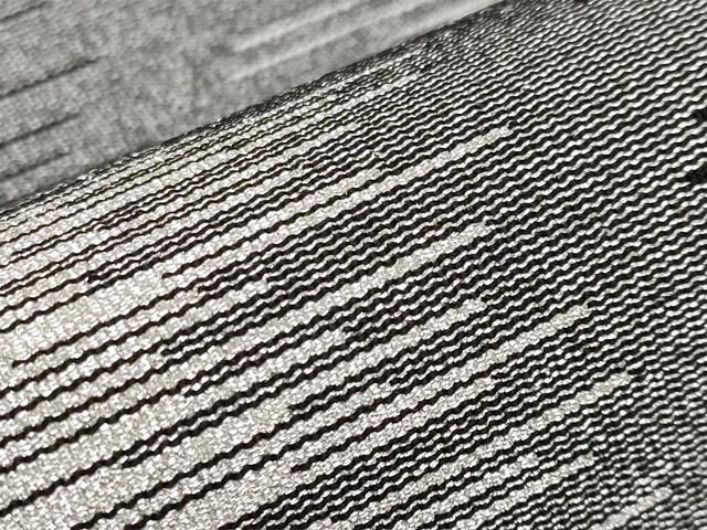 平和屋本店■極上　名門　浅田綴　八寸名古屋帯　変り市松　黒地　銀糸　証紙付き　逸品　CYAA3602s5 平和屋本店□極上 名門 浅田綴 八寸名古屋帯 変り市松 黒地 銀糸 証紙