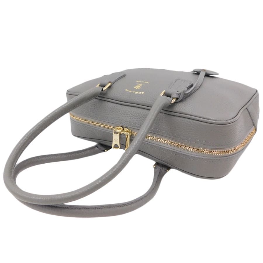 中古】エーディーエムジェイ/ハンドバッグ/グレー系/レザー