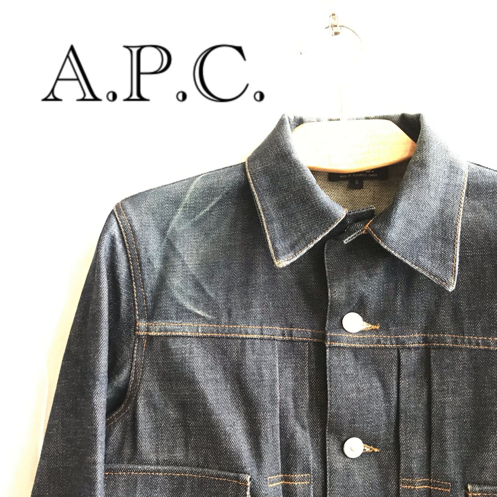 90sビンテージ　アーペーセーデニムカバーオールAPCブルゾンジャケット 初期/90s】A.P.C. size/S (ig) フランス製 アーペーセー
