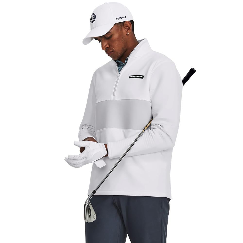 [アンダーアーマー] ゴルフアウター UAストーム デイトナ 1/2ジップ ジャケット メンズ White Halo Gray White XXL