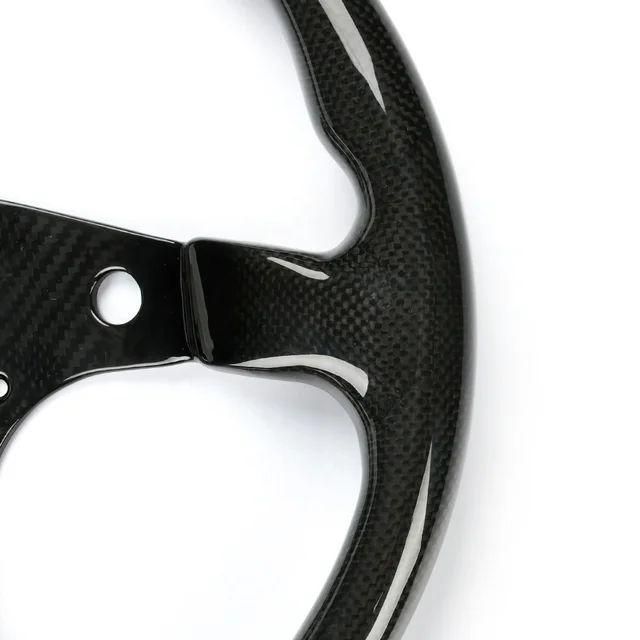 ドライカーボンステアリング フラットTYPE 超軽量 社外ステアリング