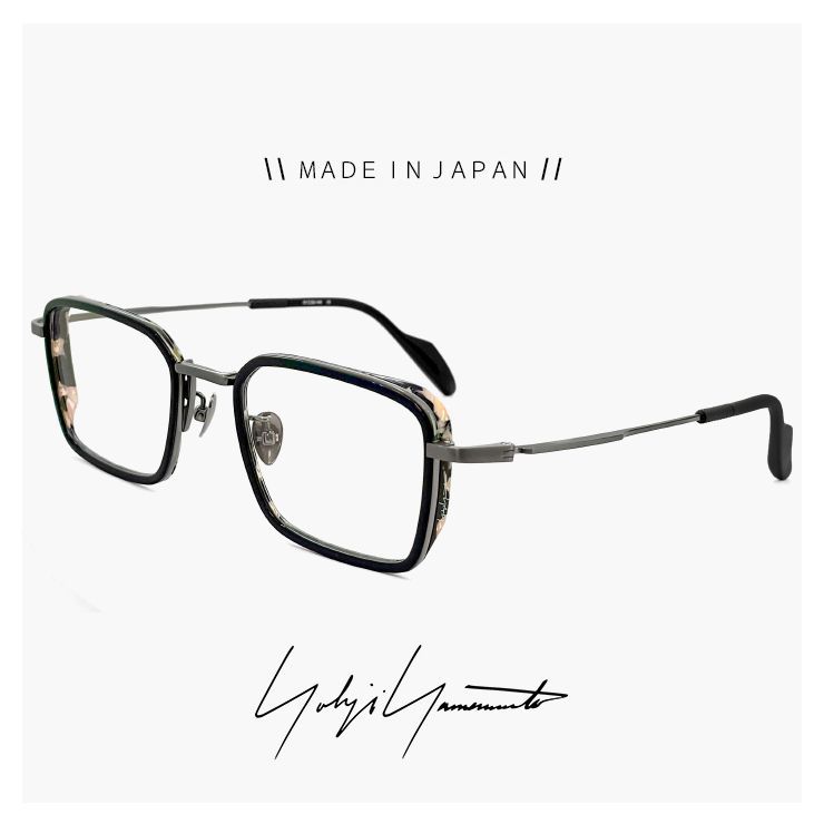 新品】 メンズ ヨウジ ヤマモト メガネ 日本製 19-0087 1 c01 51mm  