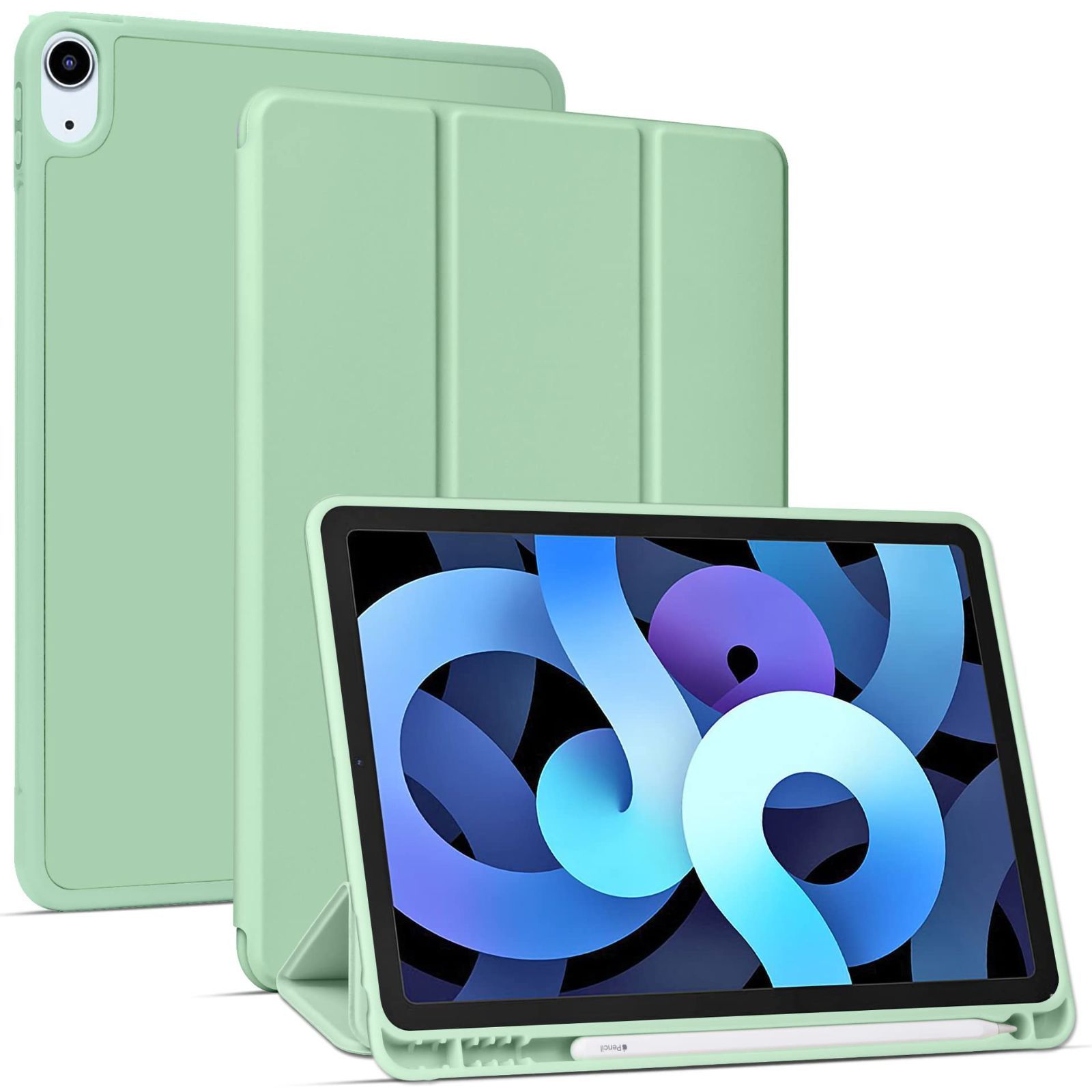 Panda Baby iPad 第十世代シリコンケース 10.9インチ apple pencil収納可能 (スペアミント)