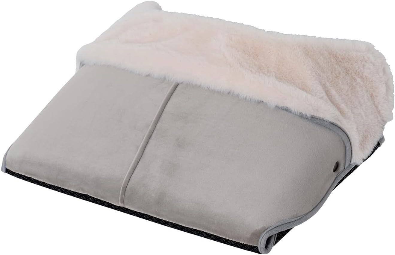 折りたたみフットパネルヒーター アッシュグレー 足先 静音 コンパクト 温度調節 インテリア ラクラク収納 オートオフ あったかグッズ 寒さ対策