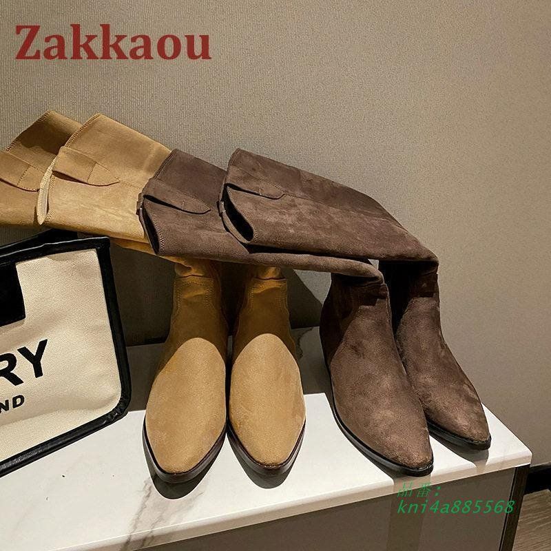 スエード 太ヒール