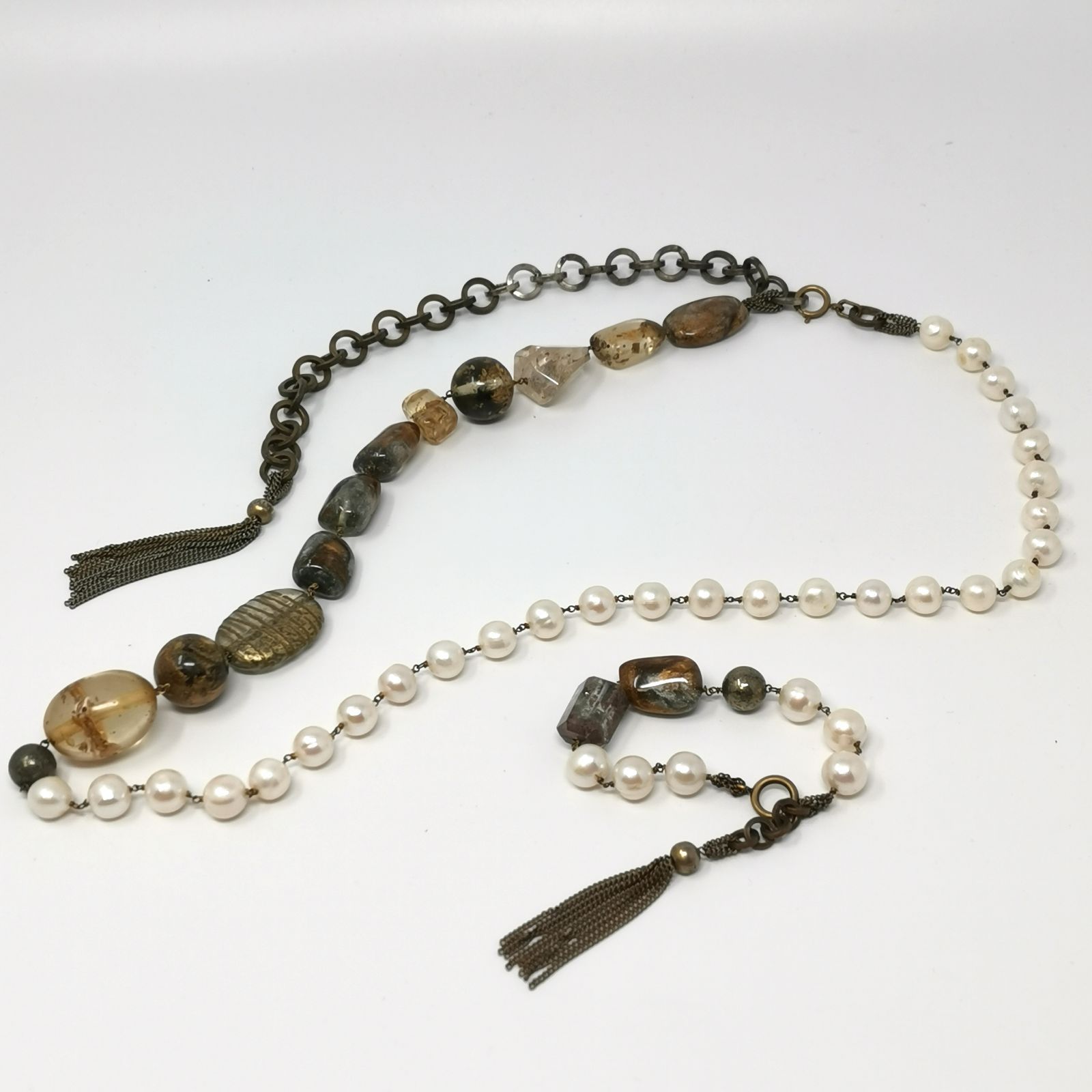 Donatella Pellini ネックレス&ブレス パール セット ドナテラペリーニ 