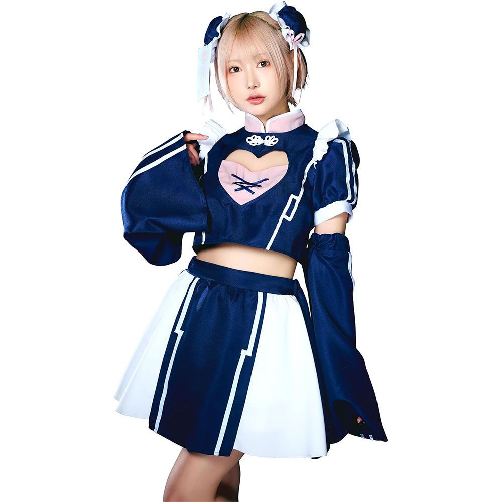 クリアストーン Clearstone コスプレ チャイナ サイバーイリス ハートジャージチャイナ レディース フリーサイズ ネイビー heartjerseychina