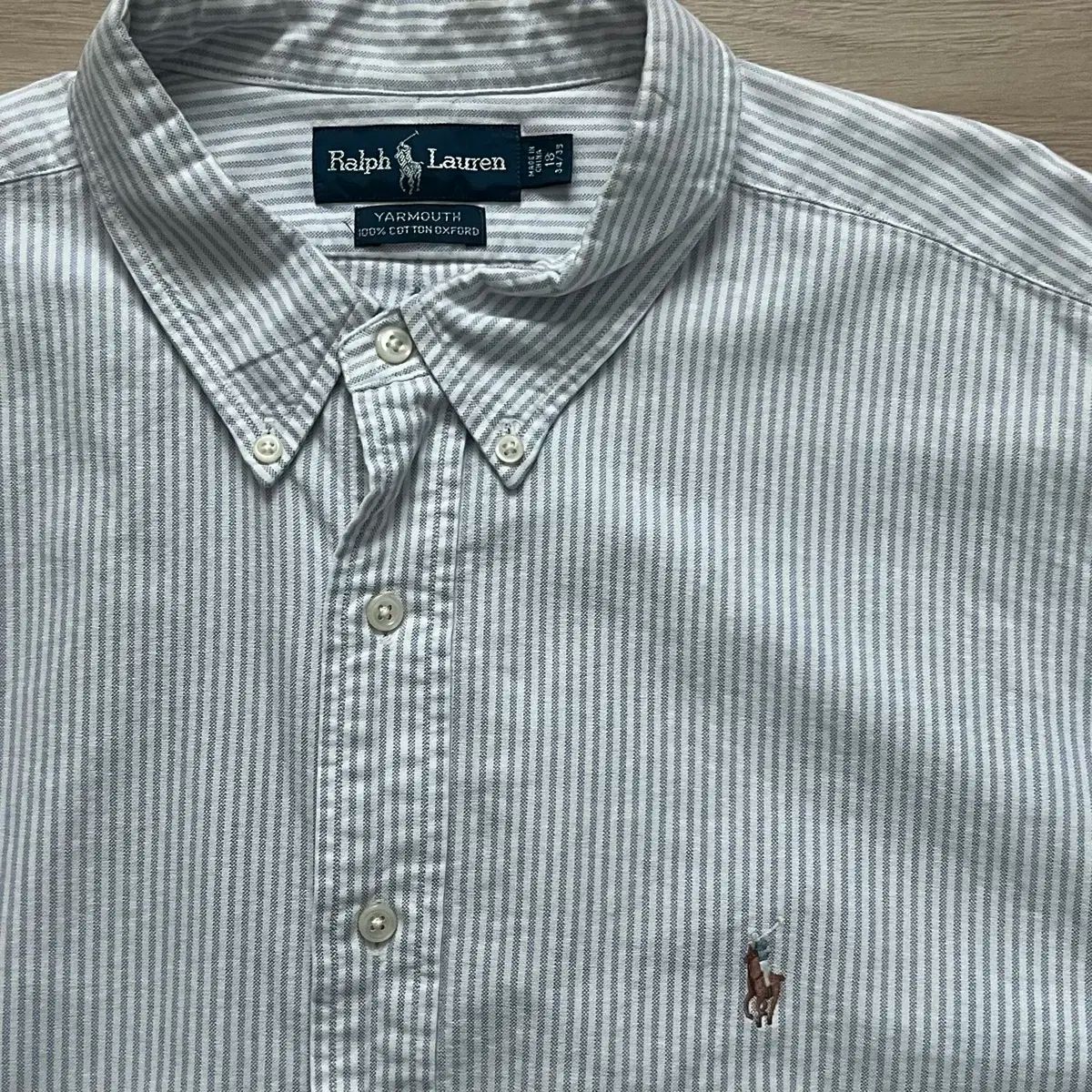 【雷市場（ポンジャン）商品韓国直送】 Ralph Lauren(ラルフローレン) ポロ オックスフォード ヤーマス オーバーサイズ ストライプ シャツ