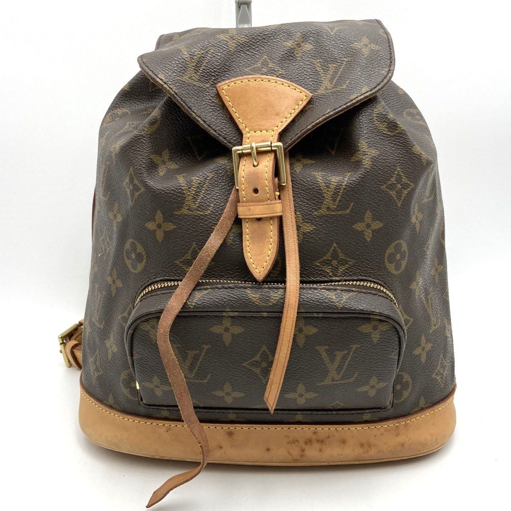 LOUIS VUITTON ルイ・ヴィトン M51136 モンスリMM リュックサック デイパック モノグラムキャンバス ブラウン  レディースファッション USED - メルカリ