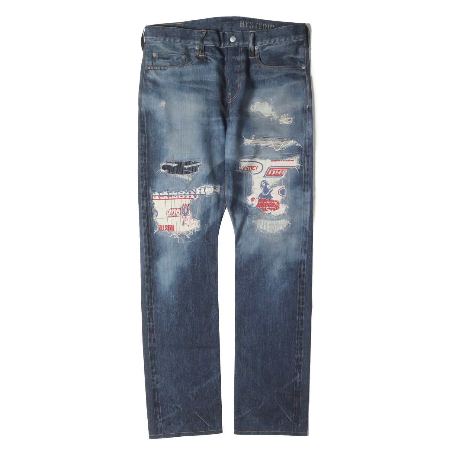 ヒステリックグラマー　転写プリントパンツ　Ｌ 美品】HYSTERIC GLAMOUR ヒステリックグラマー パンツ