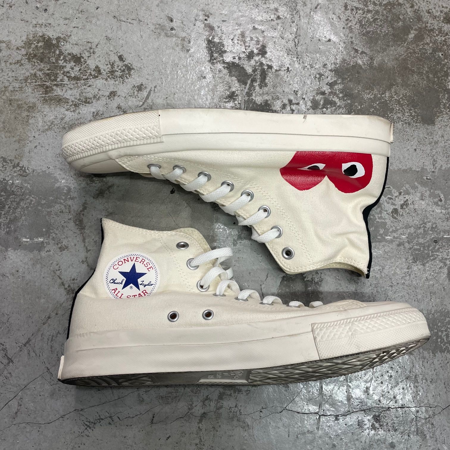 PLAY COMME des GARCONS Converse All Star Hi 1CK709 ハートプリント 